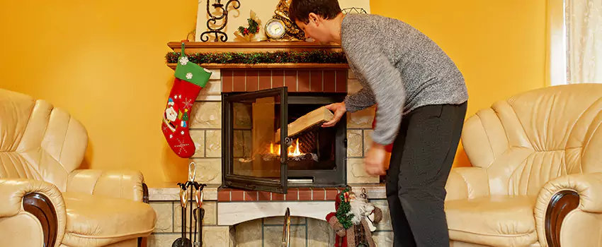 Rusted Metal Fireplace Restoration in Cleveland Heights, Ohio